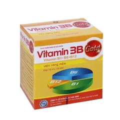 Viên uống Vitamin 3B Gold Phúc Vinh (Hộp 100 viên) hỗ trợ nâng cao sức đề kháng và tăng cường sức khỏe