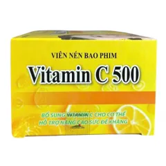 Viên uống Vitamin C 500 Rostex (Hộp 100 viên) hỗ trợ tăng cường sức đề kháng và bổ sung vitamin C cho cơ thể.
