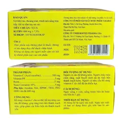 Viên uống Vitamin C 500 Rostex (Hộp 100 viên) hỗ trợ tăng cường sức đề kháng và bổ sung vitamin C cho cơ thể.