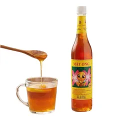 Mật Ong nguyên chất Tây Bắc Bảo Châu (Chai 650ml) Pha trà chanh mật ong giải khát, nguyên liệu làm bánh, tẩm ướp gia vị