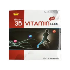 Viên uống Soft 3B Vitamin Plus Kingphar (Hộp 100 viên) Bổ sung vitamin nhóm B cho cơ thể giúp giảm mệt mỏi và suy nhược cơ thể.