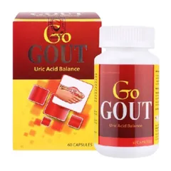 Viên uống Go Gut (Chai 60 viên) Giúp hỗ trợ giảm acid uric trong máu và giảm các biểu hiện của Gut.