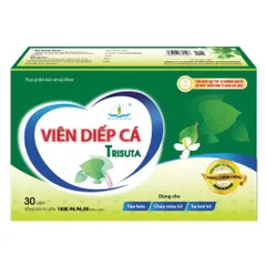 Viên Diếp Cá Trisuta Tâm Dược (Hộp 30 viên) Hỗ trợ cải thiện tình trạng của trĩ, táo bón và tăng tính bền thành mạch