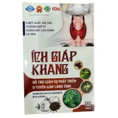 Viên uống Ích Giáp Khang (Chai 30 viên) Hỗ trợ giảm sự phát triển của u tuyến giáp lành tính và giảm nguy cơ bướu cổ.