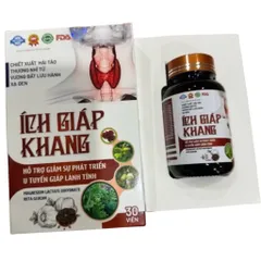 Viên uống Ích Giáp Khang (Chai 30 viên) Hỗ trợ giảm sự phát triển của u tuyến giáp lành tính và giảm nguy cơ bướu cổ.