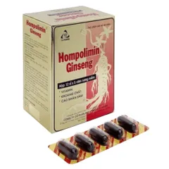Viên uống Hompolimin Ginseng TV.Pharm (Hộp 60 viên) Bổ sung dưỡng chất, bồi bổ sức khoẻ và giảm mệt mỏi, căng thẳng