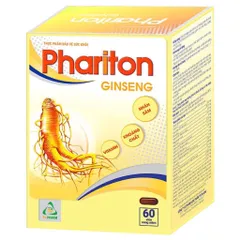 Viên uống Phariton Ginseng TV.PHARM (Hộp 60 viên) Hỗ trợ bồi bổ sức khoẻ, tăng sức đề kháng và giảm mệt mỏi, suy nhược