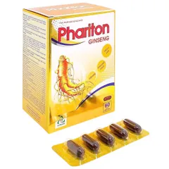 Viên uống Phariton Ginseng TV.PHARM (Hộp 60 viên) Hỗ trợ bồi bổ sức khoẻ, tăng sức đề kháng và giảm mệt mỏi, suy nhược
