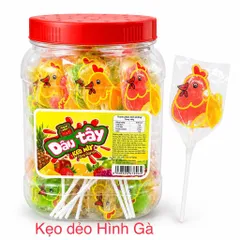 Kẹo dẻo Dâu Tây Candy (Hủ 50 que) Kẹo dẻo hình Bé Trai ngọt thơm hương vị trái cây