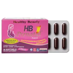 HB Prenatal Support (Hộp 30 viên) Bổ sung Vitamin và khoáng chất cho mẹ bầu