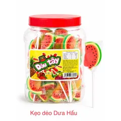 Kẹo dẻo Dâu Tây Candy (Hủ 50 que) Kẹo dẻo hình Bé Trai ngọt thơm hương vị trái cây