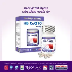 Viên uống HB CoQ10 150MG (Hộp 30 viên) Hỗ trợ tăng cường sức khỏe tim mạch