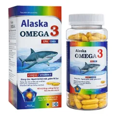 Viên uống Alaska Omega 3 (Chai 60 viên) Hỗ trợ giảm oxy hóa, tăng cường thị lực, và tốt cho tim mạch.