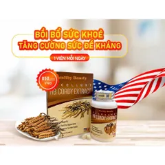 Viên uống HB CORDY EXTRACT (Hộp 60 viên) Giúp bồi bổ khí huyết, hỗ trợ tăng cường sức đề kháng, làm chậm quá trình lão hóa.
