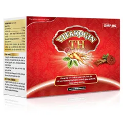 Viên uống VITAKOGIN TH (Hộp 60 viên) Cung cấp các chất từ nhân sâm, linh chi, sắt và vitamin giúp bồi bổ cơ thể, giảm mệt mỏi.