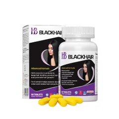 Viên uống HB BLACK HAIR (Hộp 30 viên) Bổ sung các dưỡng chất thiết yếu giúp tóc khỏe, ngăn ngừa rụng tóc, tóc bạc sớm.