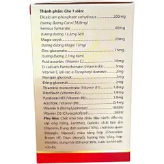 Viên uống PHAGELVIT Plus (Hộp 100 viên) Bổ sung vi chất thiếu hụt, tăng cường sức đề kháng, giảm mệt mỏi, suy nhược