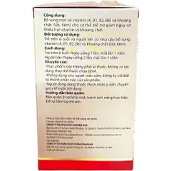 Viên uống PHAGELVIT Plus (Hộp 100 viên) Bổ sung vi chất thiếu hụt, tăng cường sức đề kháng, giảm mệt mỏi, suy nhược