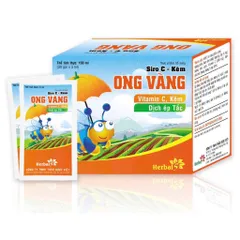 Siro tăng sức đề kháng Ong Vàng (Hộp 30 gói x 5ml) Hỗ trợ nâng cao sức đề kháng, giảm ho và làm dịu cổ họng.