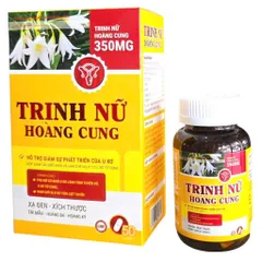Viên uống Trinh Nữ Hoàng Cung 350mg (Chai 50 viên) Hỗ trợ hạn chế sự phát triển của u xơ ở nữ và tuyến tiền liệt ở nam