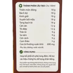 Siro ho Ong Nâu Mom and Baby (Chai 100ml) Giúp bổ phổi ích phế, long đờm, hỗ trợ giảm ho, rát họng, khản tiếng.