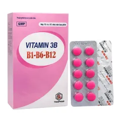 Viên uống Vitamin 3B B1-B6-B12 Thái Bình (Hộp 100 viên) Hỗ trợ bổ sung các vitamin nhóm B cần thiết cho cơ thể.