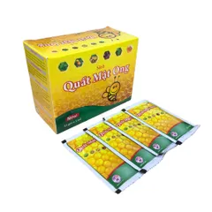 Siro ho MẬT ONG CHANH ĐÀO MDP (Hộp 25 gói) Giảm các triệu chứng như ho gió, ho khan, ho có đờm, ho dai dẳng do thời tiết