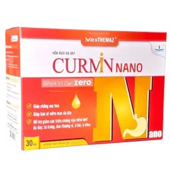 Hỗn dịch dạ dày Curmin Nano Bình Vị Gel Zero Tâm Dược (Hộp 30 gói) Giúp giảm tình trạng đau thượng vị, ợ hơi, ợ chua