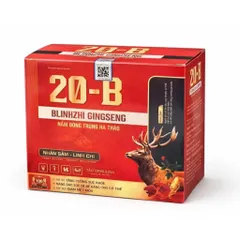 Viên uống 20-B Blinhzhi Gingseng Nấm Đông Trùng Hạ Thảo (Hộp 100 viên) Hỗ trợ giảm mệt mỏi, suy nhược cơ thể
