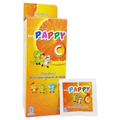Kẹo PAPPY C (Hộp 35 gói) Giúp bổ sung Vitamin C để tăng cường sức đề kháng cho trẻ em và người lớn.