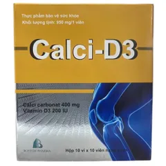 Viên uống Calci-D3 Boston (Hộp 100 viên) Bổ sung Canxi và Vitamin D3, giúp tăng cường phát triển hệ xương và răng.