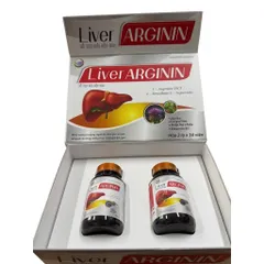 Viên uống Liver Arginin (Hộp 2 lọ x 30 viên) Hỗ trợ giải độc gan, mát gan, lợi mật, tăng cường chức năng gan