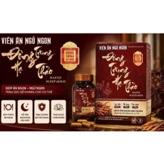 Viên Ăn Ngủ Ngon Đông Trùng Hạ Thảo Natto Sleep Gold (Chai 30 viên) Hỗ trợ cải thiện tình trạng chán ăn, mất ngủ.