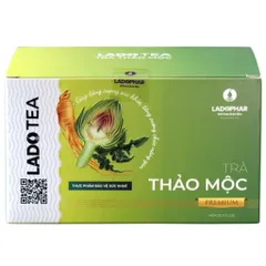 Trà Thảo Mộc Premium Ladophar (Hộp 20 gói) Giúp hỗ trợ mát gan, thanh lọc cơ thể và tăng cường chức năng gan.