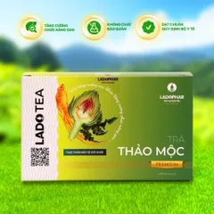 Trà Thảo Mộc Premium Ladophar (Hộp 20 gói) Giúp hỗ trợ mát gan, thanh lọc cơ thể và tăng cường chức năng gan.