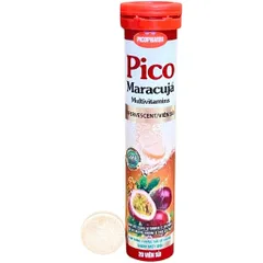 Viên sủi bọt Pico Maracujá Multivitamins Hương vị chanh dây (Tuýp 20 viên) Tăng cường sức đề kháng nâng cao hệ miễn dịch
