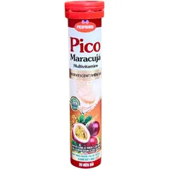 Viên sủi bọt Pico Maracujá Multivitamins Hương vị chanh dây (Tuýp 20 viên) Tăng cường sức đề kháng nâng cao hệ miễn dịch