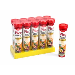 Viên sủi bọt Pico Maracujá Multivitamins Hương vị chanh dây (Tuýp 20 viên) Tăng cường sức đề kháng nâng cao hệ miễn dịch
