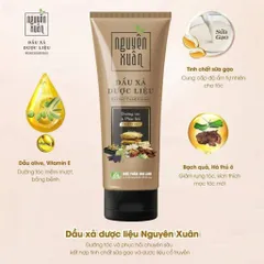 Dầu xả dược liệu Nguyên Xuân (Tuýp 150ml) giúp dưỡng tóc từ gốc và giảm gãy rụng.