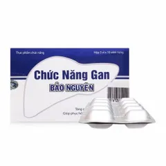 Viên uống Chức Năng Gan Bảo Nguyên (Hộp 30 viên) hỗ trợ thanh nhiệt, giải độc gan, hạ men gan, tăng cường chức năng gan