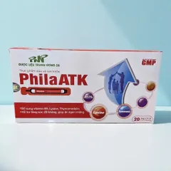 Siro ăn ngon PhilaATK (Hộp 20 ống) giúp hỗ trợ tăng cường sức đề kháng và kích thích ăn ngon miệng.