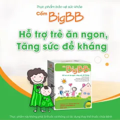 Thực phẩm bảo vệ sức khỏe Cốm BigBB Hỗ trợ trẻ ăn ngon miệng và tăng cường sức đề kháng.