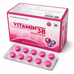Viên uống bổ sung Vitamin 3B Dovephar (Hộp 100 viên) Giúp cải thiện tình trạng uể oải, chán ăn do suy nhược cơ thể