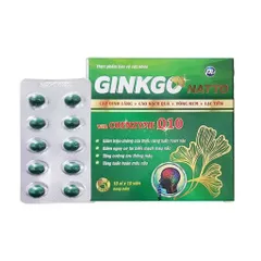 Viên uống Ginkgo Natto with Coenzyme Q10 Phúc Vinh (Hộp 100 viên) Tăng cường tuần hoàn máu não, giảm đau đầu, chóng mặt