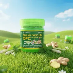 Ống Hít Dược Liệu OPC (10g) thương hiệu OPC Pharma, giúp giải cảm, thông mũi, và giảm căng thẳng.