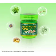 Ống Hít Dược Liệu OPC (10g) thương hiệu OPC Pharma, giúp giải cảm, thông mũi, và giảm căng thẳng.