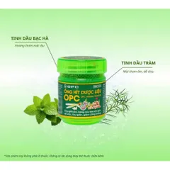 Ống Hít Dược Liệu OPC (10g) thương hiệu OPC Pharma, giúp giải cảm, thông mũi, và giảm căng thẳng.