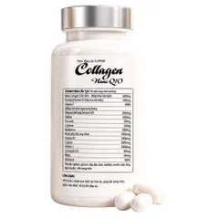 Viên đẹp da SUPPER Collagen Nano Q10 (Chai 60 viên) Hỗ trợ làm chậm quá trình lão hóa da, giảm nếp nhăn giúp da sáng mịn