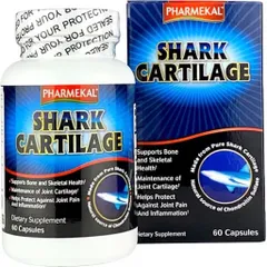 Viên uống Pharmekal Shark Cartilage (Chai 60 viên) Giúp làm giảm đau nhức, sưng viêm khớp do thoái hóa khớp.