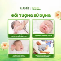 Gạc răng miệng Dr.Papie 0+ (Hộp 30 gói) Làm sạch lưỡi, nướu, răng và khoang miệng cho bé, phòng viêm nướu, tưa lưỡi
